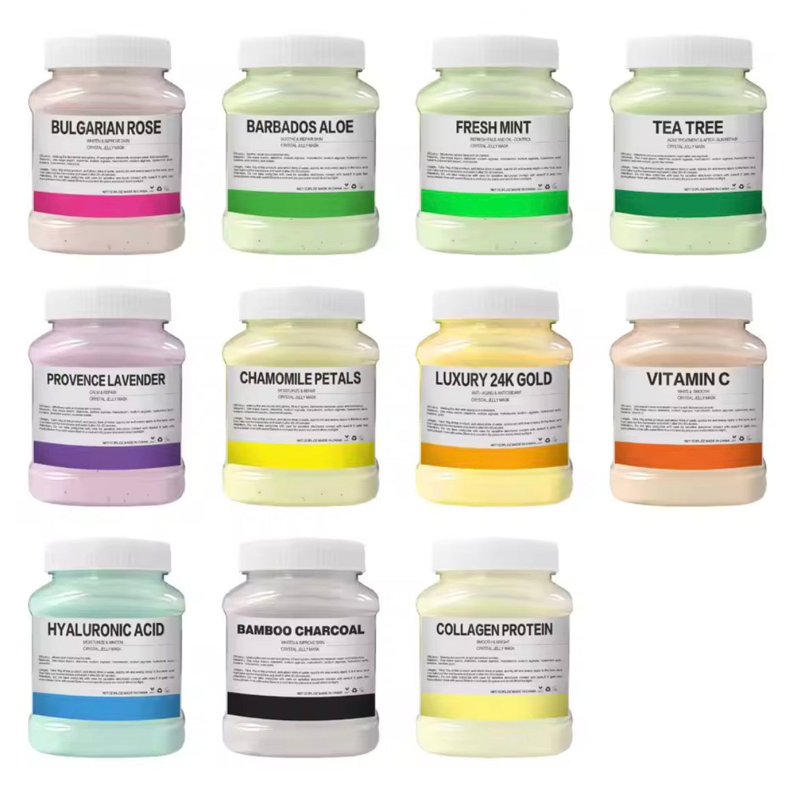 350g Hydrating Brightening Soft Mask Powder Rose Petal Crystal Jelly Mask