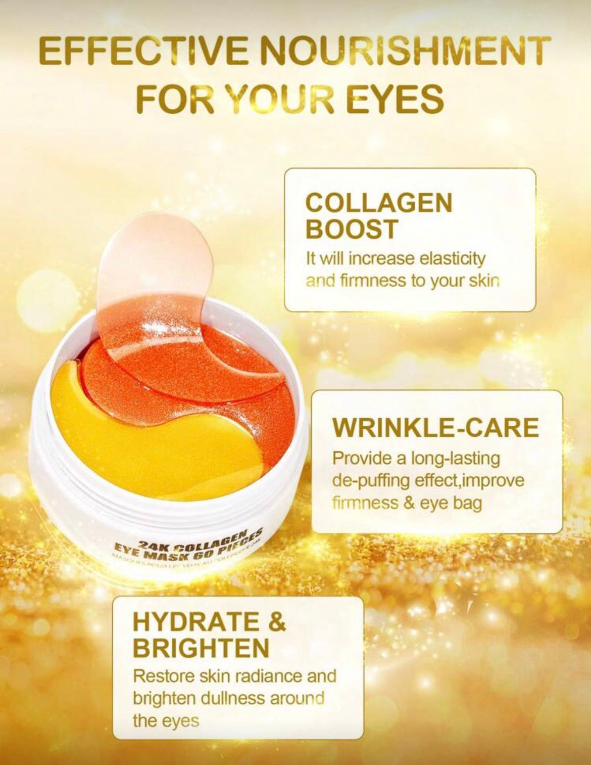 Slow Sunday 24k eye mask