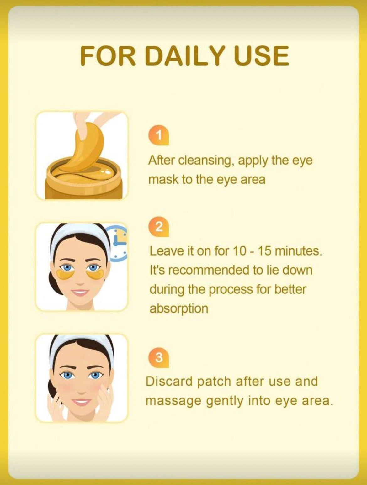 Slow Sunday 24k eye mask