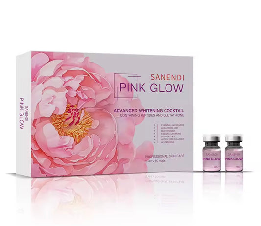 5ml Advanced Pink Glow Hyaluronic Acid Whitening Ampoule Liquid Face Cosmetology OEM Essence for Skin Care 10vials*5ML